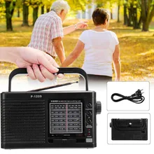 Беспроводные колонки портативные FM/SW/MW Мини 12 полосная радио телескопическая антенна Handsfree приемник стерео Открытый