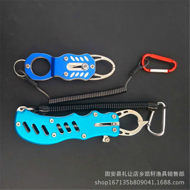 

Stainless Steel Fish Grip Stainless Steel Fish Catching Device Fishing Clamp Fish Pliers Hook Remover Take yu qian Angling Suppl