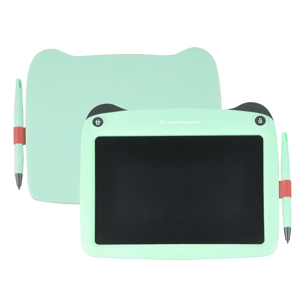 

Enotepad LCD Writing Pad Tablet Kids Drawing Board Pads 9 Inch Portable Graphic Board with Erase Lock Button Green