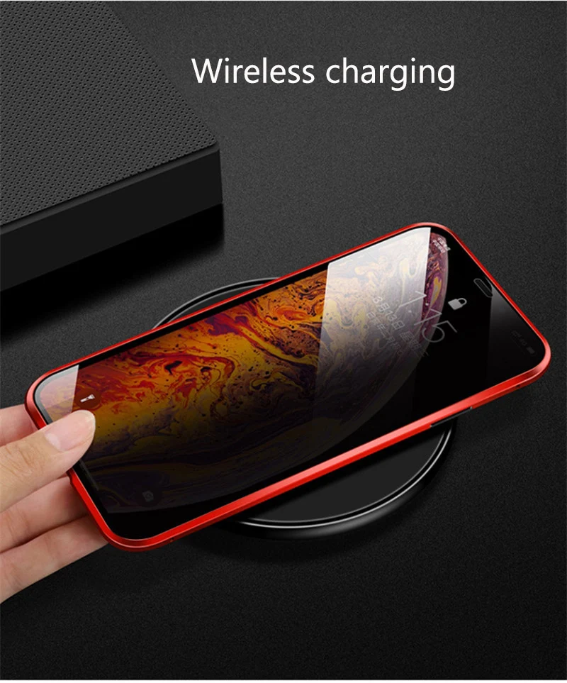 Магнитный металлический чехол для телефона для IPhone 7 8 X XS XR чехол для IPhone 7 8 Plus XS MAX прозрачная Защита задняя крышка противоударный