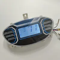 Velocímetro para bicicleta eléctrica, pantalla LCD de 48V, 60V y 72v, indicador de batería de velocidad, señal de giro, indicador de luz blanca, odómetro