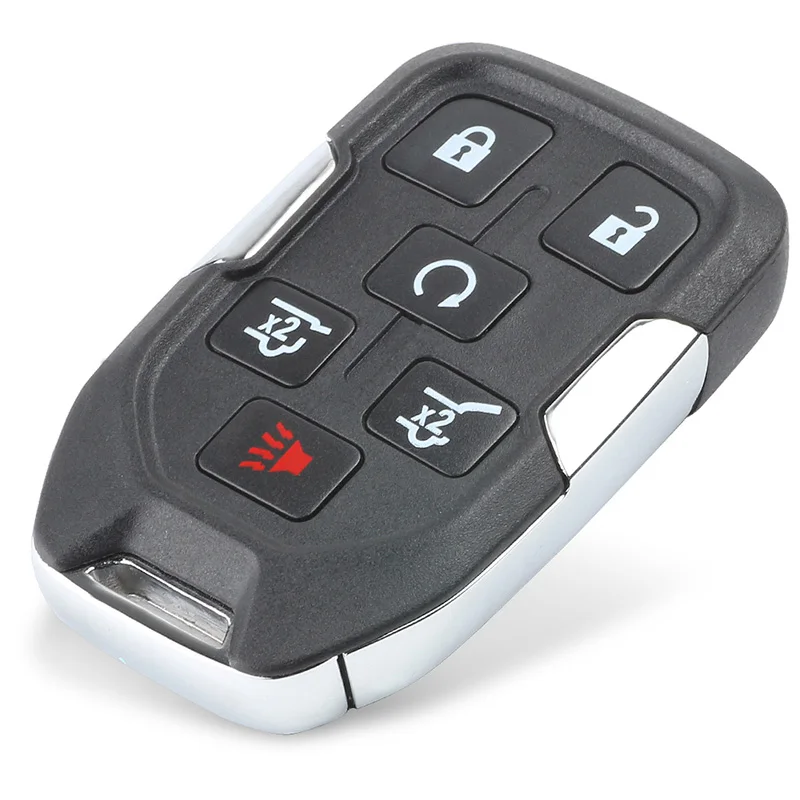 KEYECU 5 шт. Smart Prox дистанционного Управление ключа автомобиля для GMC Yukon Tahoe местности, Fob, 6 кнопок-HYQ1AA - Цвет: Белый