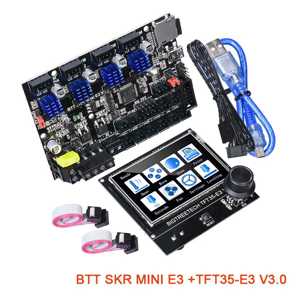 Плата управления BIGTREETECH BTT SKR MINI E3 V1.2 сенсорный экран TFT35 V3.0 32 бита детали для 3D