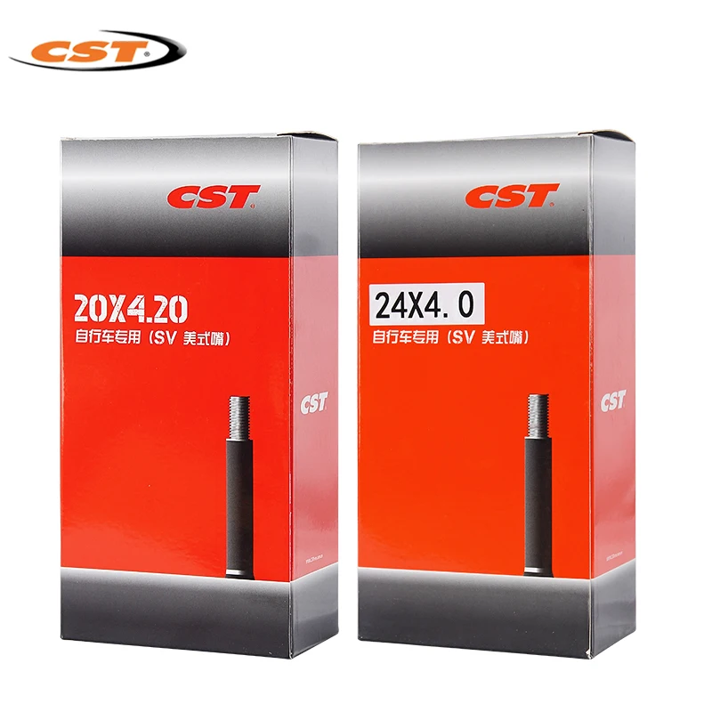 CST Bicycle Inner Tube 20x4.2 24X4.0 26X4.0 America Valve Camera For 20 24 26inch 4.0 4.2 Fat Tires BMX MTB Bike Cycling Parts