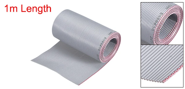 60Pin 1.27mm Pitch Uxcell 1 шт. плоский кабель провода 1 м Длина серый для цифровых камер ноутбуков ЖК-телевизоров программистов в системе Isp скачать - Цвет: 60Pin 1.27mm Pitch