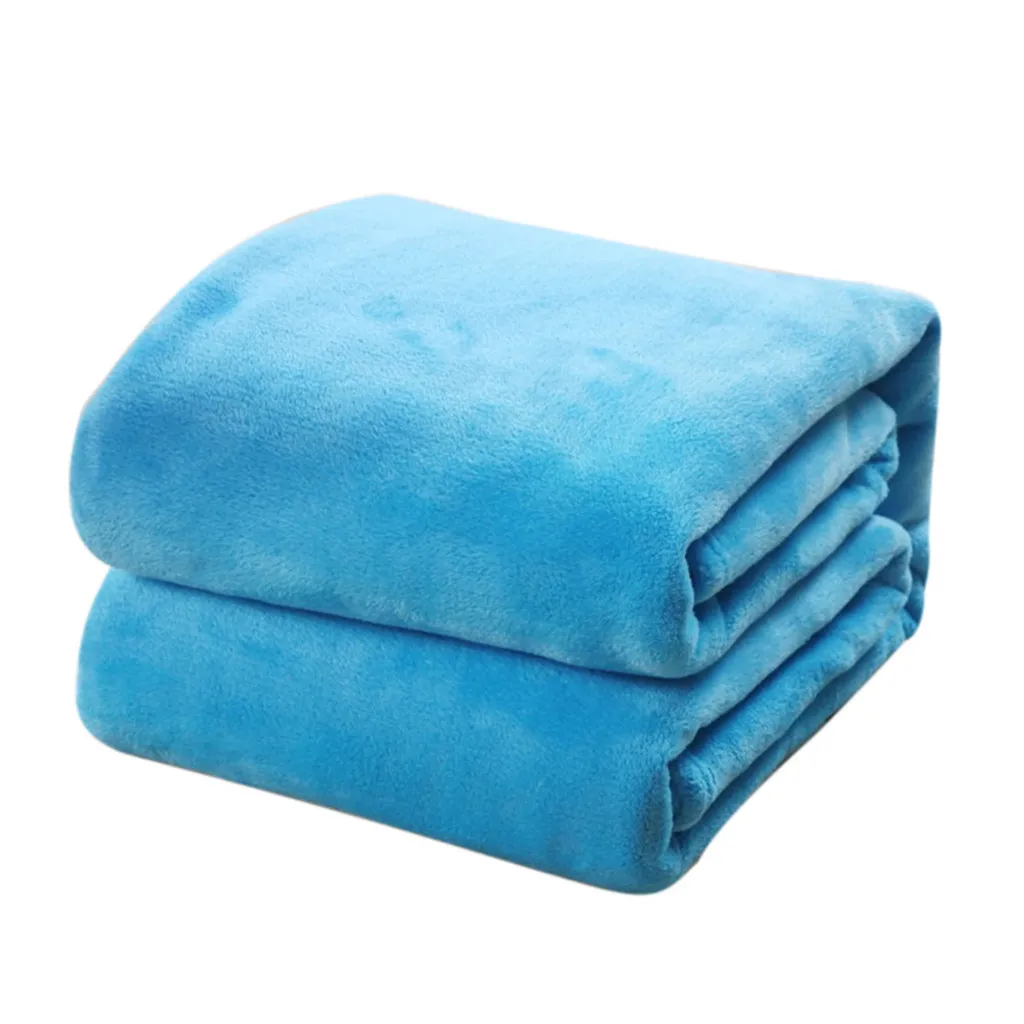 Одеяло, фланелевое одеяло, толстое теплое маленькое мягкое Коралловое Флисовое одеяло, осенне-зимнее постельное белье# YL10 - Цвет: I