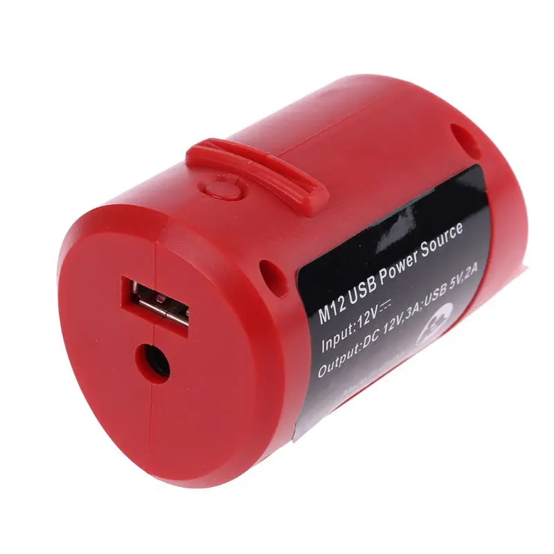 Replacement USB DC12V M12 Charger For Milwaukee 49-24-2310 48-59-1201 Lithium Battery Portable Lightweight Cordless Power Source