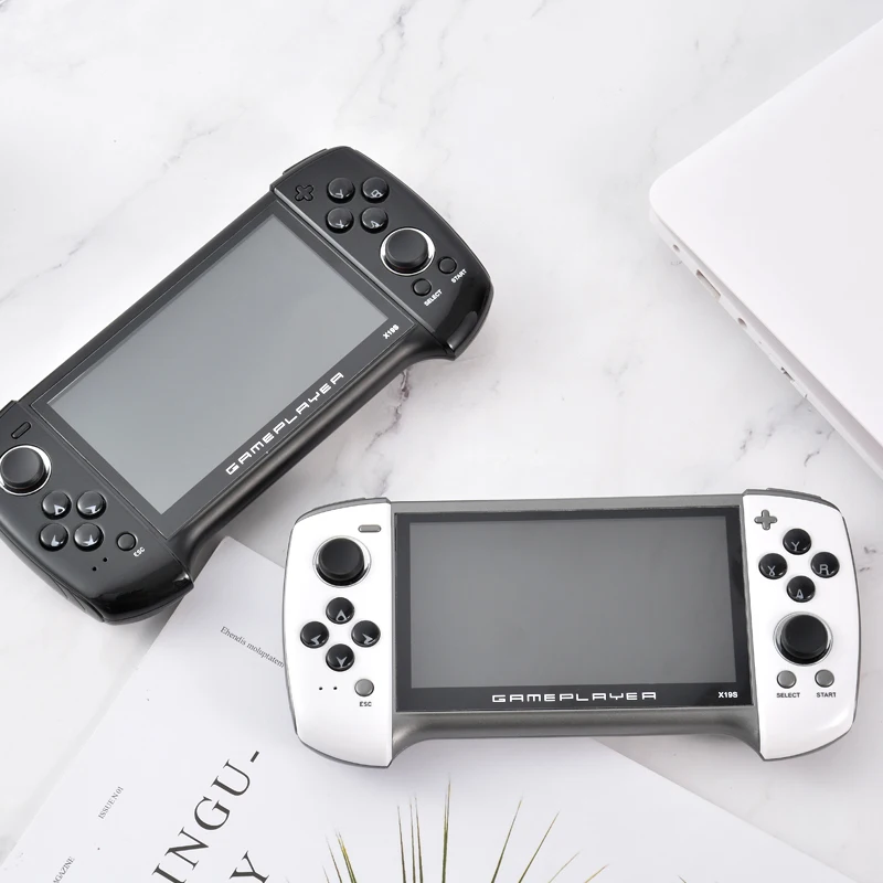 5.1 Inch Handheld Portable Game Console X19s Dual Joystick 8GB Preloaded 1000 Games Support TV Out Video Game Camera Machine