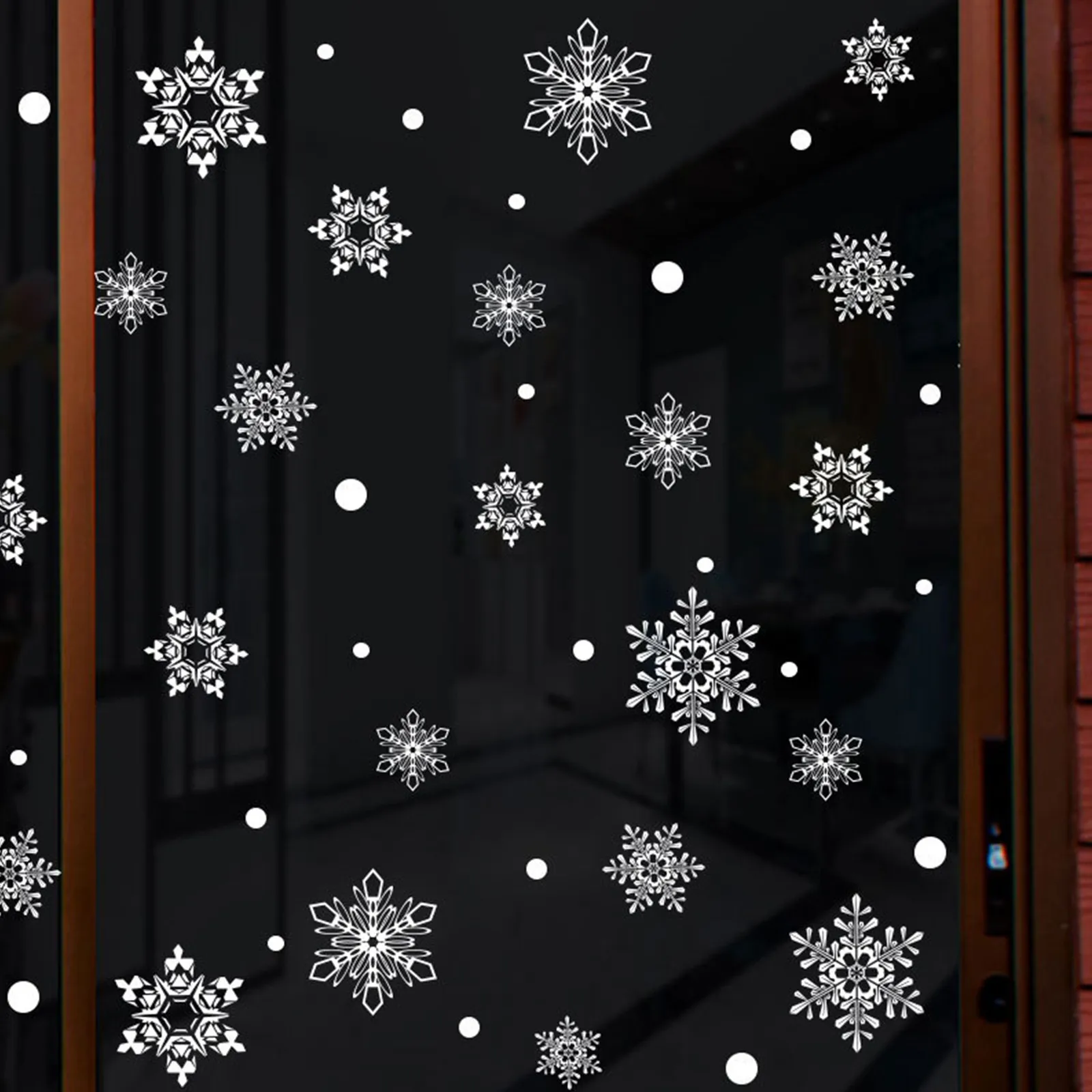 Christmas Snowflake Window Sticker Wall Stickers Room Decals Decorations for Home New Year 2022 | Дом и сад