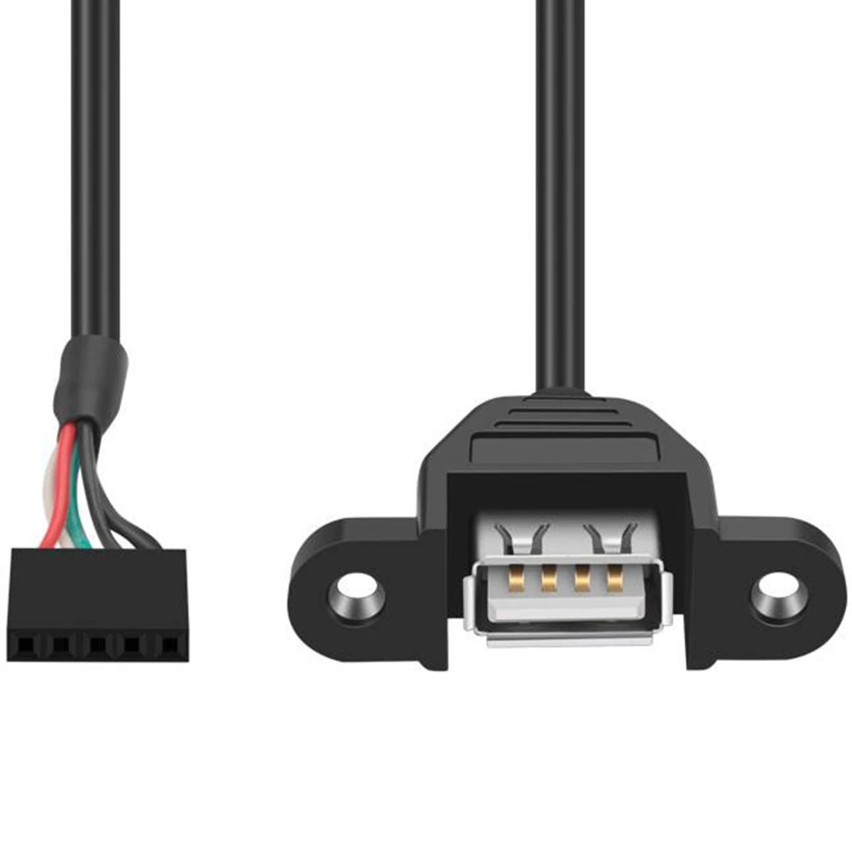 SOONHUA 5 Pin Internal Motherboard Female Header To USB 2.0 Female Adapter Extension Cable Motherboard 5 Pin To USB Female Cable