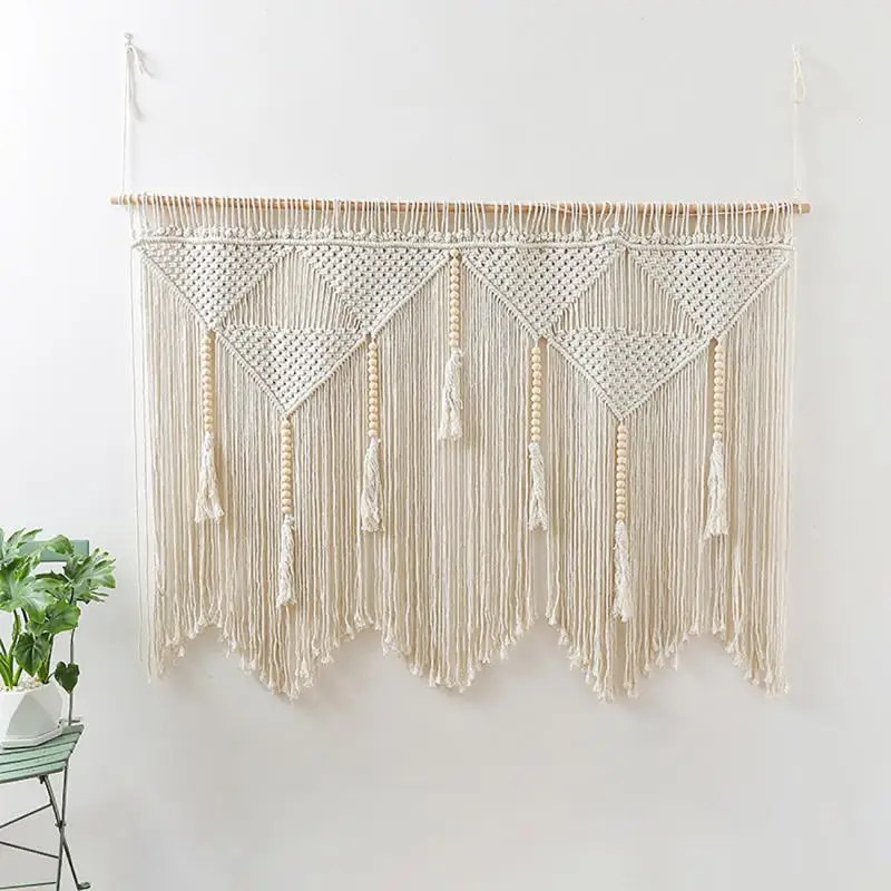 

110x150cm Wall Hanging Handwoven Bohemian Cotton Rope Boho Tapestry Home Decor