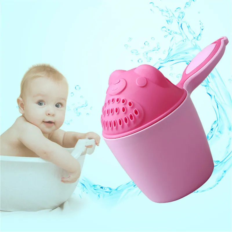 Милые Мультяшные Детские Ложки для душа детская чашка мытья волос шапочки ванны