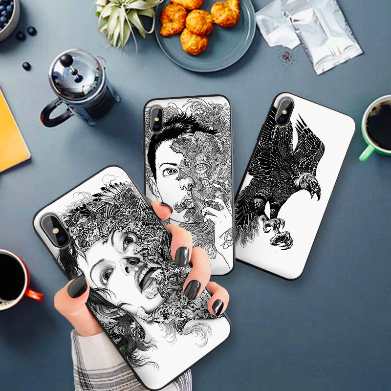 Для Xiaomi Redmi 7 Note 4X 5A 16G 32G GO 7A K20 5 6 8 Pro задняя крышка телефона подарок абстрактные