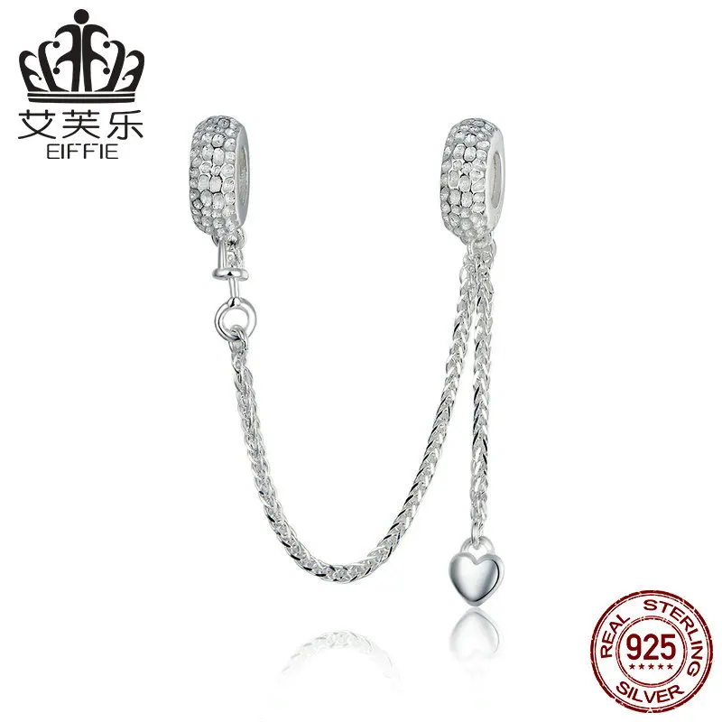 

Supply of Goods 2020 Origional New Style Safety Chain Tire S925 Fine Silver DIY Bracelets Safety Chain