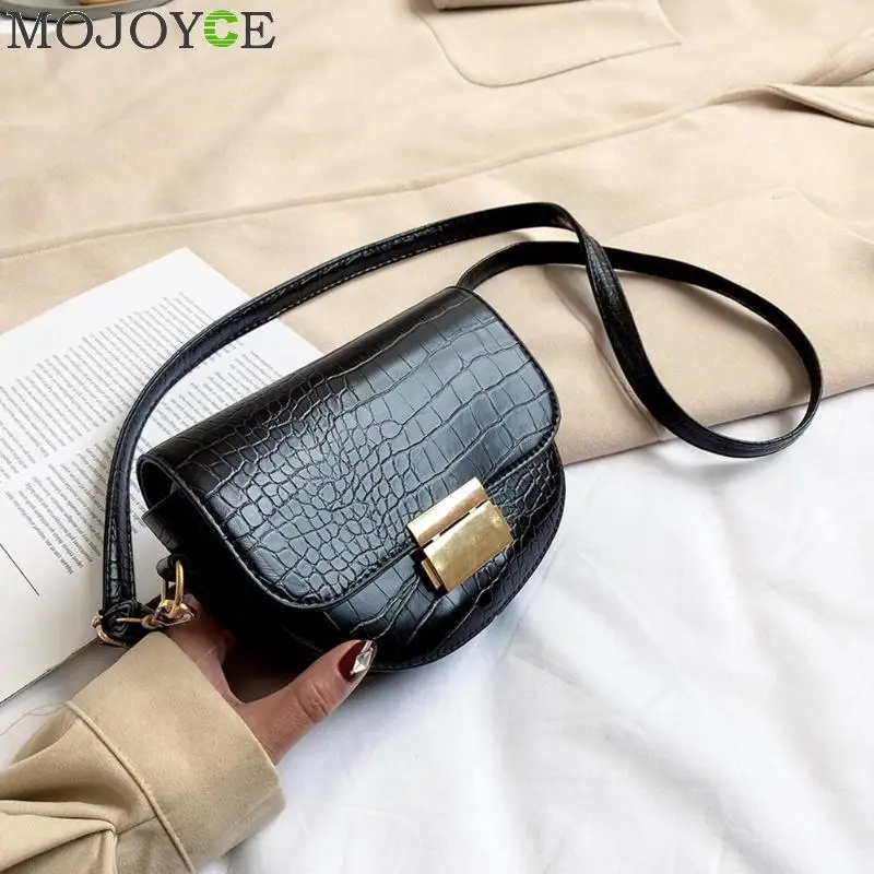 Винтажные кожаные сумки через плечо с крокодиловым узором для женщин новинка 2019