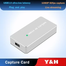 

Y&H USB3.0 Video Capture Card HDMI-compatibleI to USB Game Capture Recorder HD 1080P 60fps Live Streaming Broadcast