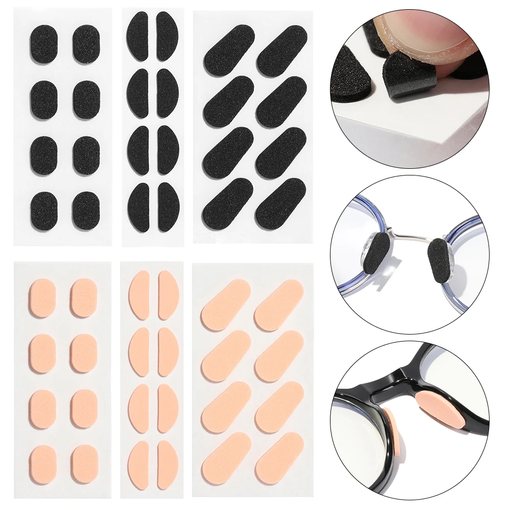 8pairs 1.5mm Nose Pads Soft Foam For Glasses Selfadhesive Antislip