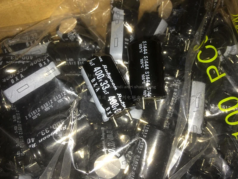 5 шт/10 шт 33 мкФ 400V RUBYCON BXA 16x25 мм Высокая пульсация тока длительный срок службы 400V33uF Алюминиевые Электролитические Конденсаторы