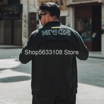 

J1131 Jacket Autumn Thin Section Jacket Big Size Male Super Brand Tooling Men