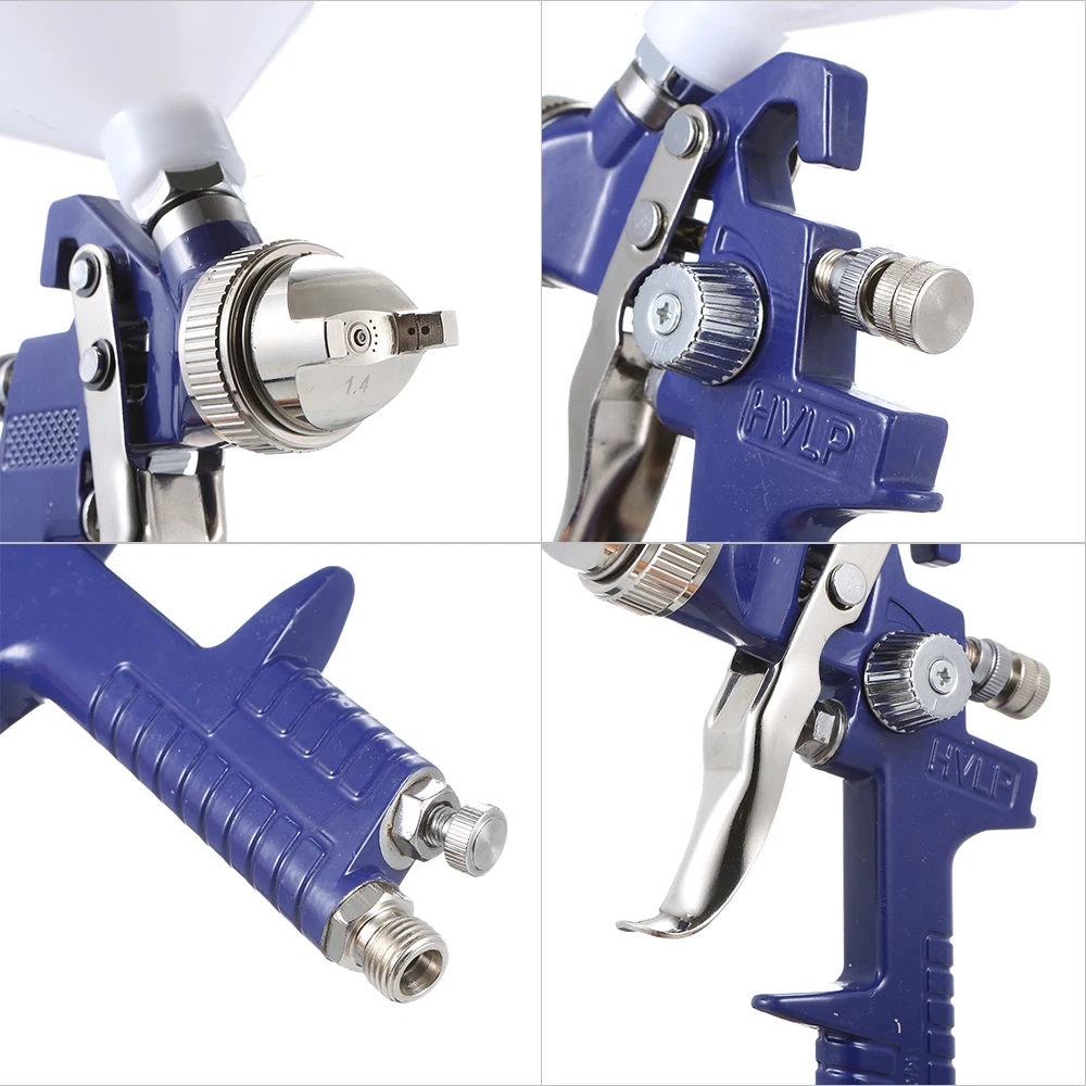 Paint Spray Gun HVLP Car Paint Gun with 1.4mm 1.7mm 2.0mm Nozzles Aluminium Alloy Handy High Atomisation Sprayer for Car Auto