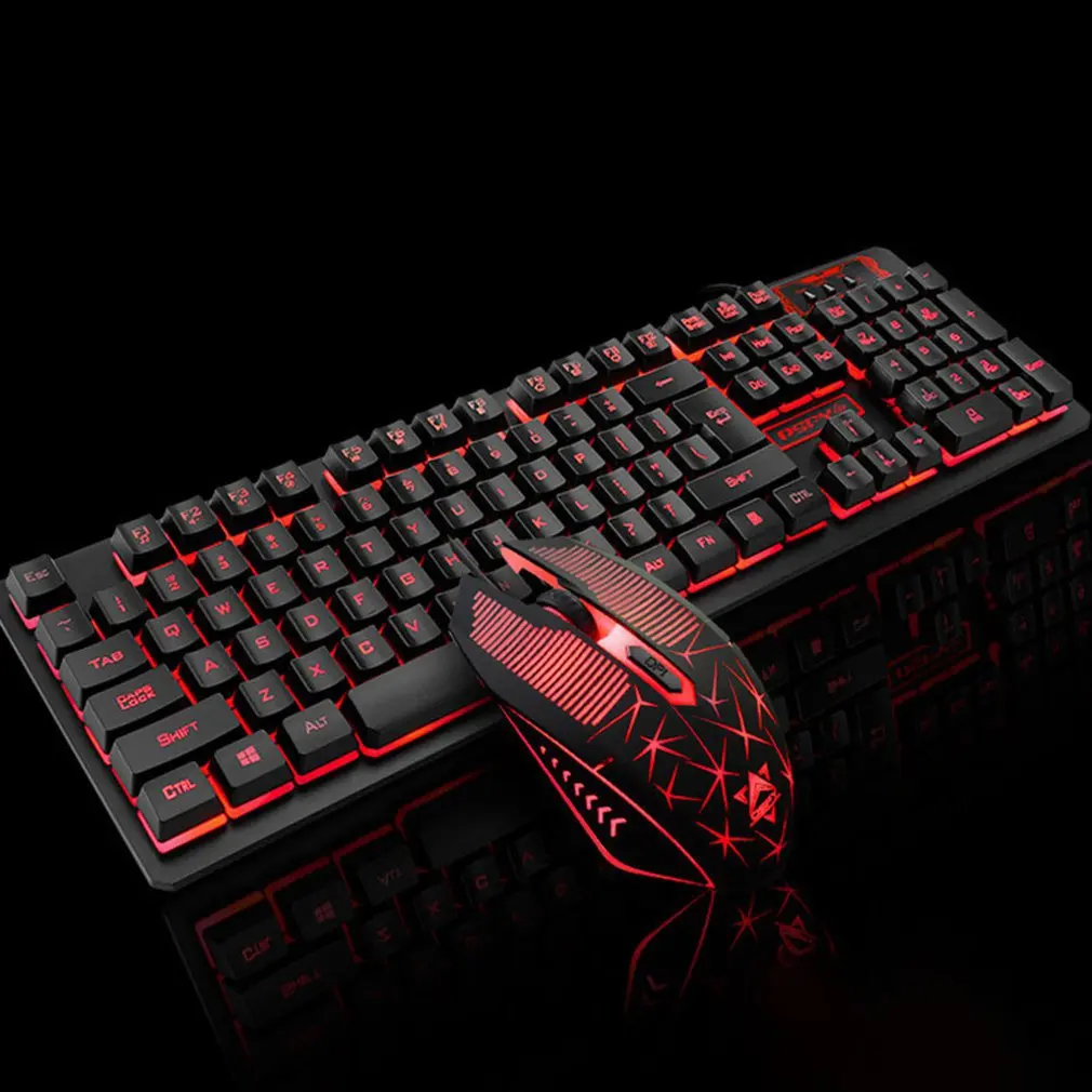 

Gaming Keyboard and Mouse Set k13 Backlight Usb Ergonomic for PC Laptop Gamer Games Mouses and Keyboards Kit