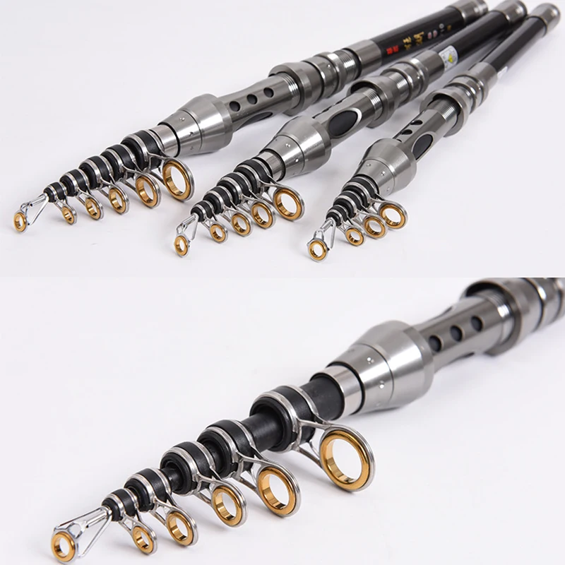 Professiona Carbon Fiber Ultralight Travel Telescopic Fishing Rod Sea 1.5-2.4m