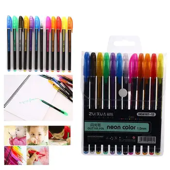 

Marker Pen Cute Mini 12pcs Writing Tool Drawing Fluorescent Pen School Painting Color Pen