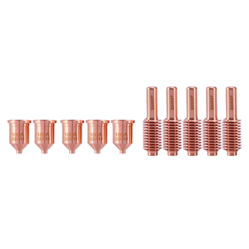 

220037 Electrode 20Pcs+220011 Nozzle 20Pcs Per Lot for 100A Plasma Cutting Consumables