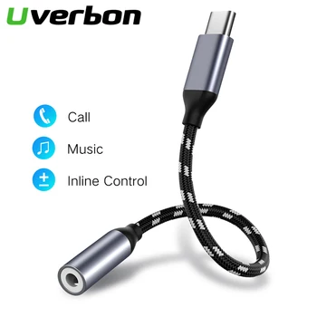 

Headphone Adapter USB C Type C to 3.5mm jack Cable AUX Adapter Type-C 3.5 Audio Converter Cable for Huawei Mate10 P20 Xiaomi 6