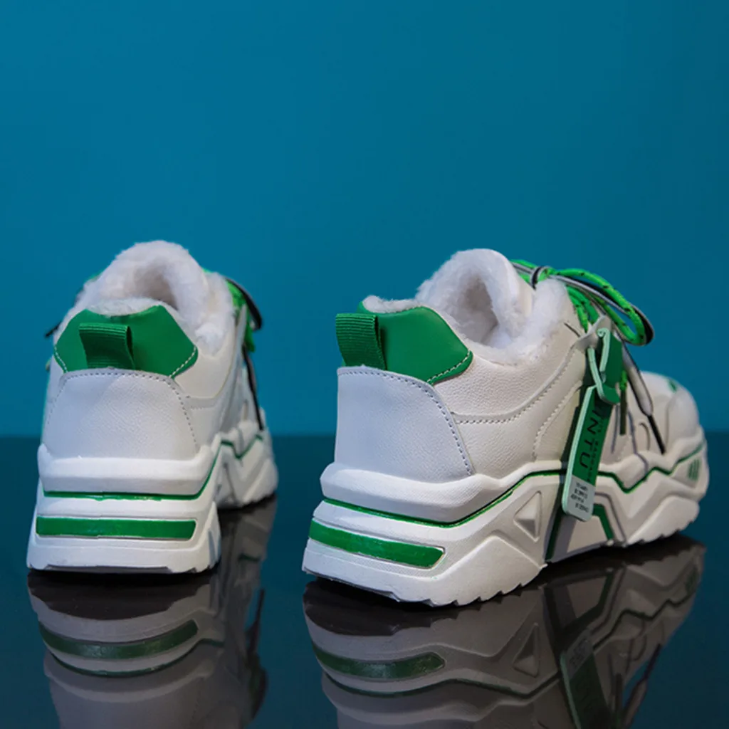 Женские массивные кроссовки на платформе 5 см; повседневная обувь из ...