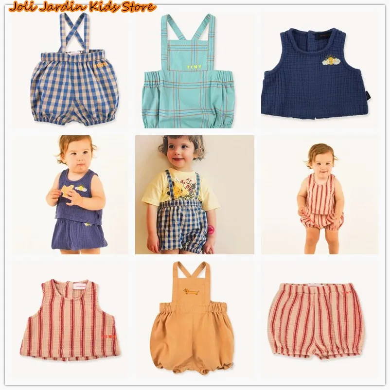 Комплекты одежды для маленьких мальчиков комбинезоны в полоску одежда девочек