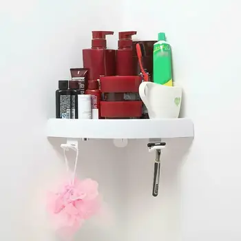 

Shower Shelf Holder Bath Storage Corner Organizer Rack Bathroom Triangular