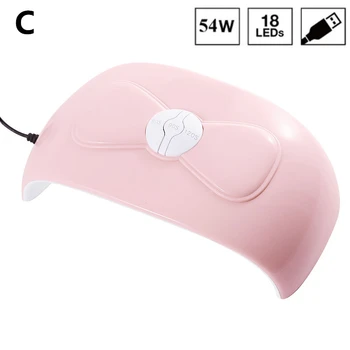 

Lamemoria 54W Nail Dryer Machine UV LED Lamp Portable Micro USB Cable Home Use UV Gel Varnish Dryer 12 LEDS Lamp Nail Art Tools