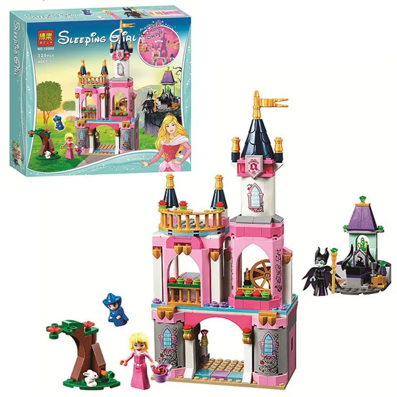 

Girls Friends Princess Sleeping Beauty's Fairytale Castle Building Blocks Toys Compatible with Legoinglys Friends Kids Gift