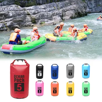 

25 5L Outdoor Waterproof Swimming Bag For Canoe Floating Boating Kayaking Camping Dry Bag Sack 5L Travel Waterproof Backpack