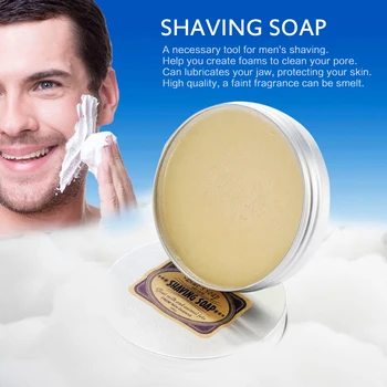 

New 100g Shaving Cream Men's Mustache Shaving Soap Facial Care Goat Milk Beard Shaving Cream Beard Removal Shaving Cream TSLM2