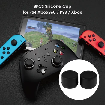 

8x Thumb Stick Grips Cover Lightweight Game Playing Elements for PS4/Xbox 360/PS3/Xbox Controller Protective Caps
