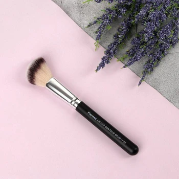 

Makeup brush, beveled, 16 cm, black