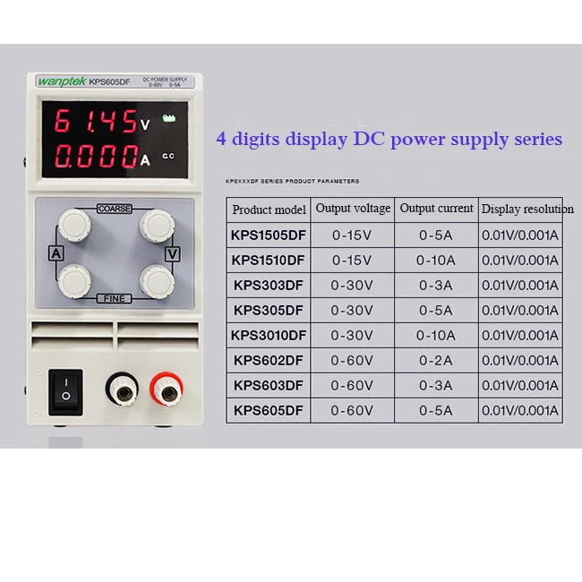 DC блок питания KPS602DF переменная 60V 2A Регулируемый Импульсный регулируемый источник питания цифровой с кусачки лабораторное оборудование