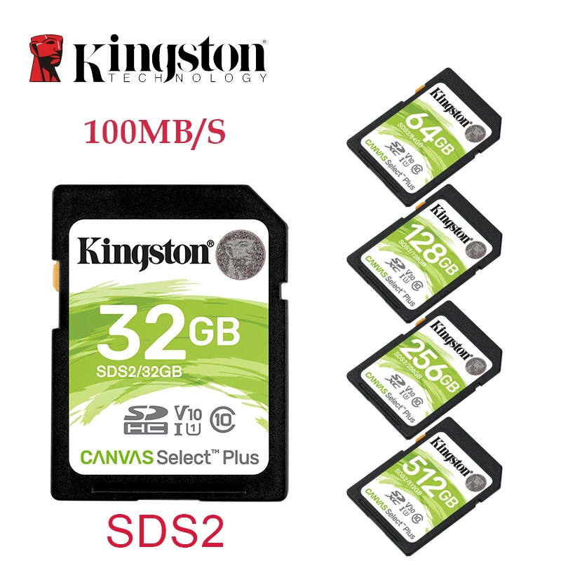 Kingston SD kart 32 GB 64 GB 128 GB hafıza kartı cartao de memória  SDHC/SDXC Micro SD kart 256GB HD 1080p ve 4K Video kamera - AliExpress