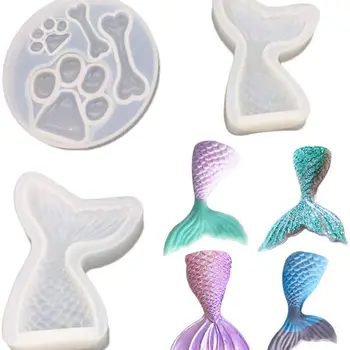 

Beauty Angel Fish Tail Liquid UV Resin Silicone Mold Epoxy Resin for Jewelry