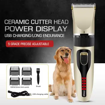 

Cat Dog Clippers Low Noise Pet Shaver Rechargeable Dog Trimmer Cordless Pet Grooming Tool Cat Animal Hair Cutter Trimmer Haircut