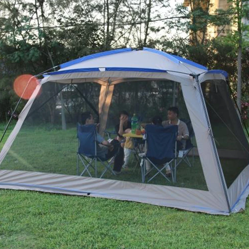 Mega 5 8 personas pantalla Casa Refugio solar grande Gazebo tienda De campaña carpa De Camping playa toldo|Tiendas| AliExpress