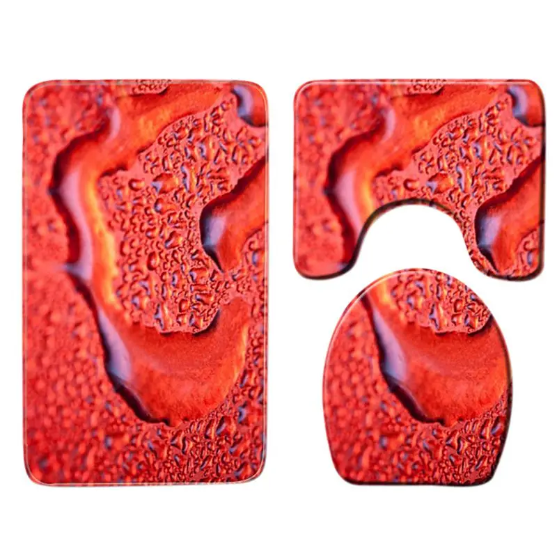 4 шт./компл. буквенным принтом «Love», на нескользящей подошве для туалетной бумаги крышка Нескользящие Туалет чехол для сиденья в европейском стиле с узором в виде сердца; мягкая Ванная комната коврик для ванной