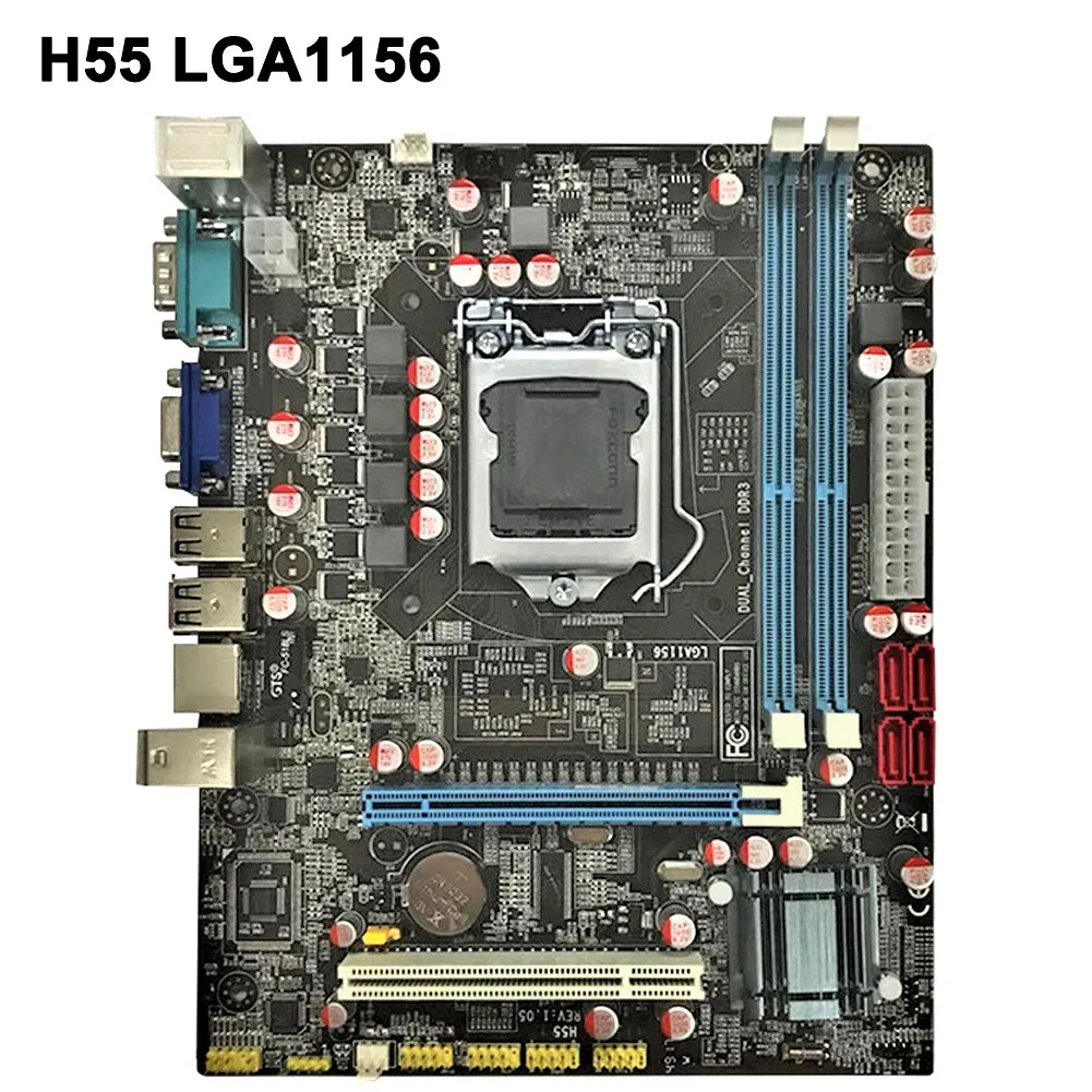 Intel H55 Socket LGA 1156 материнская плата DDR3 16G USB2.0 VGA HDMI настольная i3 i5 i7 CPU LGA1156 Xeon основная