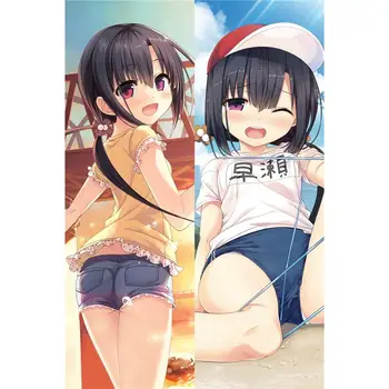 

Anime Dakimakura 2Way 160x50cm MAITETSU Hukami Hayase Japanese Galgame Loli Girl Body Hugging Pillow Case Cover Waifu Gift OTAKU
