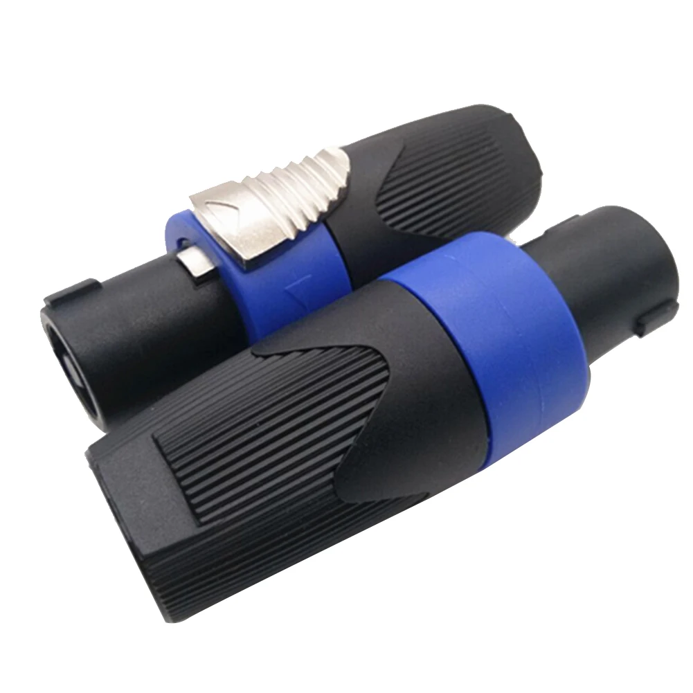 2PCS Lock Professional Durable Accessories Cable Adapter Speaker Female Connectors Plug Converter Jack Studio Audio Plastic Mini