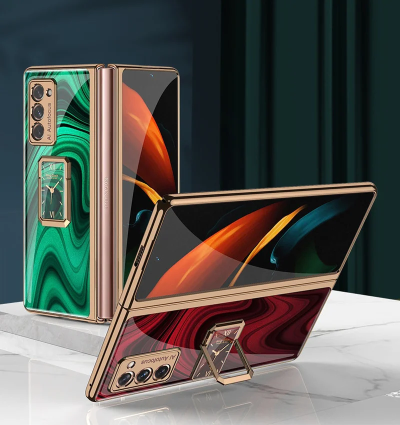 

Luxury Phone Case For Samsung Fold Bracket Stand Samsung Galaxy Z Fold 2 Full Protection Anti-fall and anti-vibration Cover