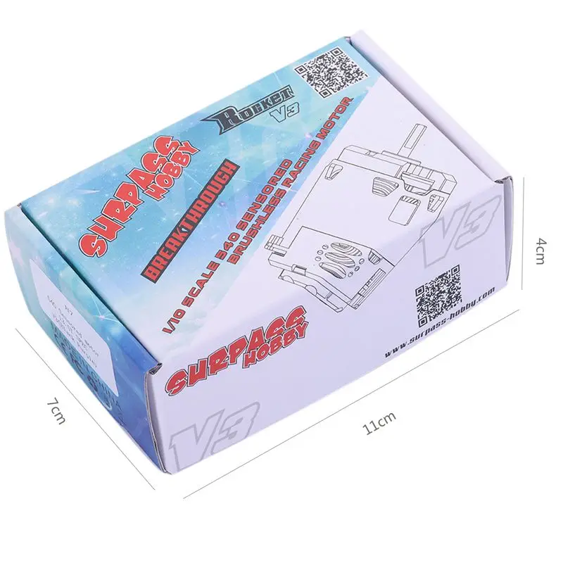 SURPASS HOBBY V3 540 17,5 T сенсорные спецификации RC бесщеточный двигатель для 1/10 RC Гоночная машина грузовик RC автозапчасти аксессуары фиолетовый черный