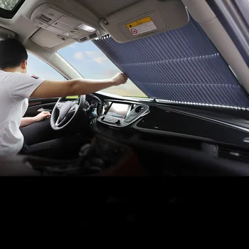 

46/65/70cm Car Styling Reflective Aluminum Film Sunshades Windshield Sunshades Sunscreen Film Stickers Cover Auto Accessories